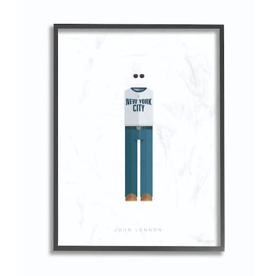 Stupell Industries John Lennon Fashion Design Black Framed Wall Art